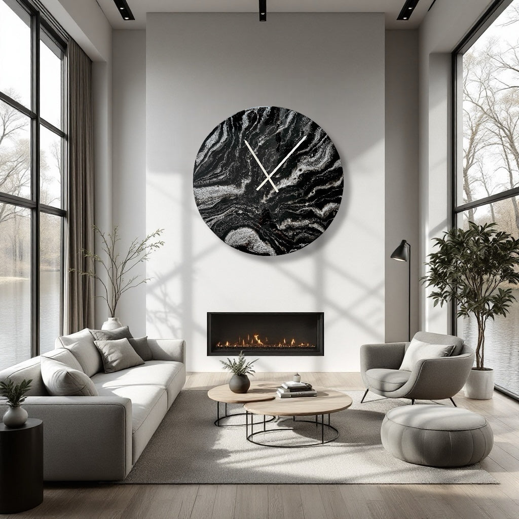 OROLOGIO MARMO NERO